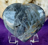 LG. Labradorite Crystal Puffy Heart 💖 ✨💥💙🔮