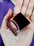 Sardonyx Crystal Floating Cube ✨🤍🖤❤️✨🟥⬛⬜