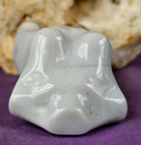 White Banded Agate Crystal Female Torso Carving 🤍✨🤩♀️🐻‍❄️