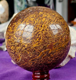 LG. Calligraphy Jasper Crystal Sphere ✨🔮💎✒️🍂