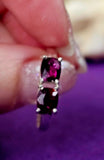 925 Sterling Silver Ring w/Ruby & Garnet Gemstones ✨🤩💍❤️🩷💎