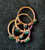 Adjustable Rose Gold Colored GENUINE Malachite Crystal Ring 🌹💍💎✨💚