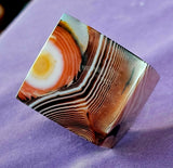 Sardonyx Crystal Floating Cube ✨🤍🖤❤️✨🟥⬛⬜