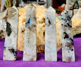Rainbow Obelisk Crystal Tower ✨💙🌈🩶🤍🖤