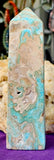 LG. Blue Aragonite Obelisk Crystal Tower 💠🌊💎🐚🪸