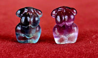 Rainbow Fluorite Crystal Mini Curvy Female Torso