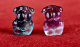 Rainbow Fluorite Crystal Mini Curvy Female Torso