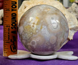 Flower Agate Crystal Sphere 🌺🌹🩷