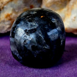 Larvikite Crystal Mini Skull 💀🩶💎✨🖤