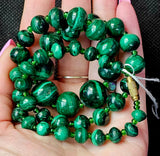 Vintage Malachite Crystal Necklace ✨📿💚🌿🍃🤩