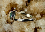 925 Sterling Silver Ring w/Aquamarine Gemstone 💎✨💍🌊🐚