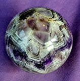 Chevron Amethyst Crystal Sphere 60mm