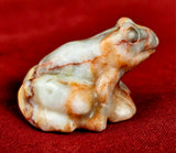 Red Veined Jasper Crystal Frog Figurine 🐸