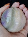 Silky Fluorite Crystal Sphere 💜🔮💚🤍✨