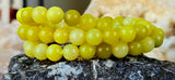 Lemon Jade Crystal Stretch Bracelet ✨ 📿 💚 🍋💛
