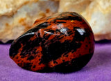 Mahogany Obsidian Crystal Mini Skull 🖤💀❤️