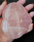XL Rose Quartz Crystal Puffy Heart 💞🌹🩷✨