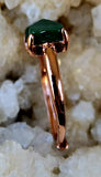 Adjustable Rose Gold Colored GENUINE Malachite Crystal Ring 🌹💍💎✨💚