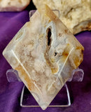 Flower Agate Crystal Rhombus 🌸✨🌷🩷😍