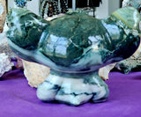 MASSIVE Green Jasper Lilo & Stitch Statue 💙👽👾🛸🤯💚