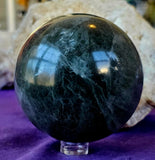 LG. Banded Fluorite Crystal Sphere 💜💚🔮💙🩵