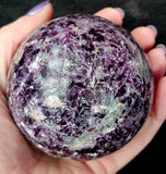 Lepidolite Crystal Sphere 🔮✨💜🌸🌌🦄