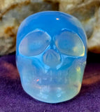 Opalite Crystal Mini Skull 💀🤍🌊🌀💎