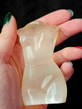 Yellow Selenite Crystal Female Torso Carving 💛✨💛♀️