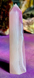 Dyed Pink Agate Crystal Tower ✨🩷😍🌸
