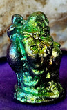 SM. Rainbow Titanium Bismuth Crystal Happy Buddha Figurine ✨💜🙏🕉️🧘🧘‍♀️