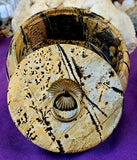 Exquisite MD. Picture Jasper Crystal Bowl w/Lid 🖼️