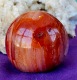 ✨BROKEN✨ Carnelian Crystal Sphere 🔮✨❤️🤍