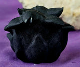 Matte Finished Black Obsidian 9 Tails Holding Sphere