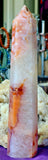 LG. Red Flower Agate Crystal Tower ❤️🌸🩷✨