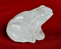 Clear Quartz Crystal Frog Figurine 🐸