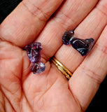 Rainbow Fluorite Crystal Mini Dog