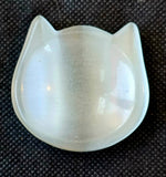 White Cat's Eye Crystal Cat Ear Trinket Dish 🤍🐾🐈‍⬛🥹🍚