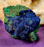 Raw Malachite w/Azurite Crystal Specimen 💚✨🤩🤯💙