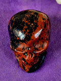 Mahogany Obsidian Crystal Mini Skull 🖤💀❤️