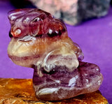 Alicorn Unicorn Pegasus Banded Rainbow Fluorite Crystal Figurine ✨🤩💎🦄🪽💜🌈