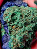 Raw Malachite w/Azurite Crystal Specimen 💚✨🤩🤯💙