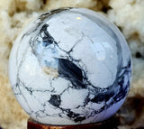 Howlite Crystal Sphere 🤍🔮✨🩶