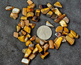 Tigers Eye Crystal Chips 3oz Lot 🐅👁️🍂✨