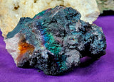 LG. Raw ridescent Rainbow Turgite Crystal Mineral Specimen 🤯🤩✨🌈🖤🤍