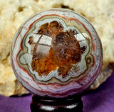 Amethyst & Agate Crystal Sphere ✨🔮💜💎