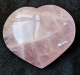 XL Rose Quartz Crystal Puffy Heart 💞🌹🩷✨