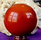 Red Jasper Crystal Sphere ❤️🔮✨