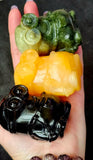 MD. Assorted Crystal Minions Figurines 🖤👃🤓🧡👾💚