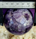 Chevron Amethyst Crystal Sphere #2 💜✨🤍