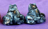 Larvikite Crystal Frog Carving 🐸✨🥹💎